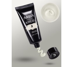 Акрил гель Поли гель ARBIX UV/LED acryl gel 30ml professional 03 молочный Poly gel
