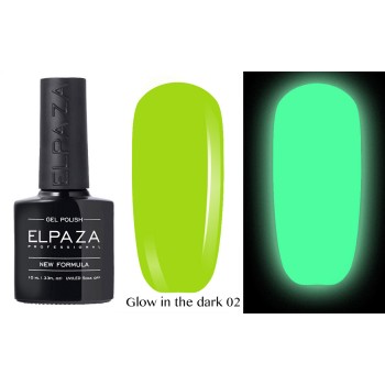Гель-лак Elpaza Glow Neon Collection неоновая серия светится в темноте при ультрофиолете 02