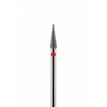 Фреза алмазная конусная заостренная красная мелкая зернистость 3,1 мм (031) ИГЛА