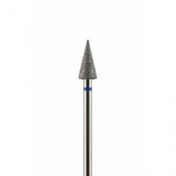 Фреза алмазная конусная заостренная синяя средняя зернистость 5,0 мм (050) ИГЛА
