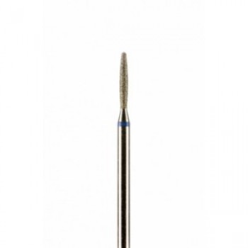 Фреза алмазная формы пламя полусферический конец синяя 1,8 мм (018)