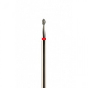 Фреза алмазная почковидная красная мелкая зернистость 1,8 мм (018) почка
