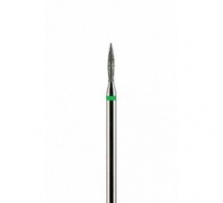 Фреза алмазная формы пламя зеленая крупная зернистость 1,8 мм (018)