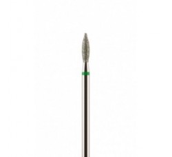 Фреза алмазная формы пламя зеленая крупная зернистость 2,5 мм (025)