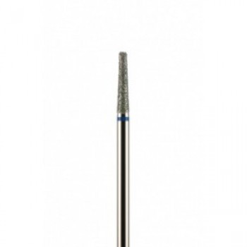 Фреза алмазная конусная усеченная синяя средняя зернистость 2,1 мм (021)