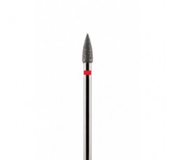 Фреза алмазная цилиндрическая стрельчатый конец красная 3,1 мм (031)