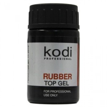 Kodi Rubber Top Gel Каучуковое верхнее покрытие Топ для гель-лака шеллака 14 мл